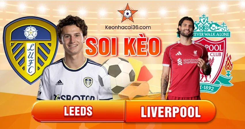 Soi Kèo Châu Á, Tài Xỉu, Châu Âu Leeds vs Liverpool 00h30 07/12
